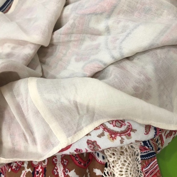 Ark & Co Crochet Accent Floral Mini Swing Dress - Picture 9 of 10